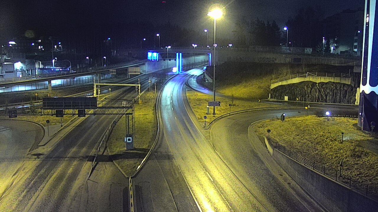 Weather Camera Image Väg 12 Tammerfors, Rantatunneli Armonkallio, Tampere, Pirkanmaa