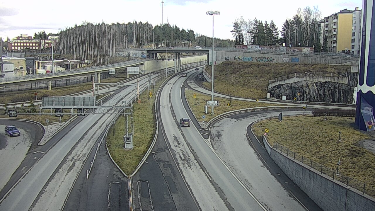 Weather Camera Image Väg 12 Tammerfors, Rantatunneli Armonkallio, Tampere, Pirkanmaa