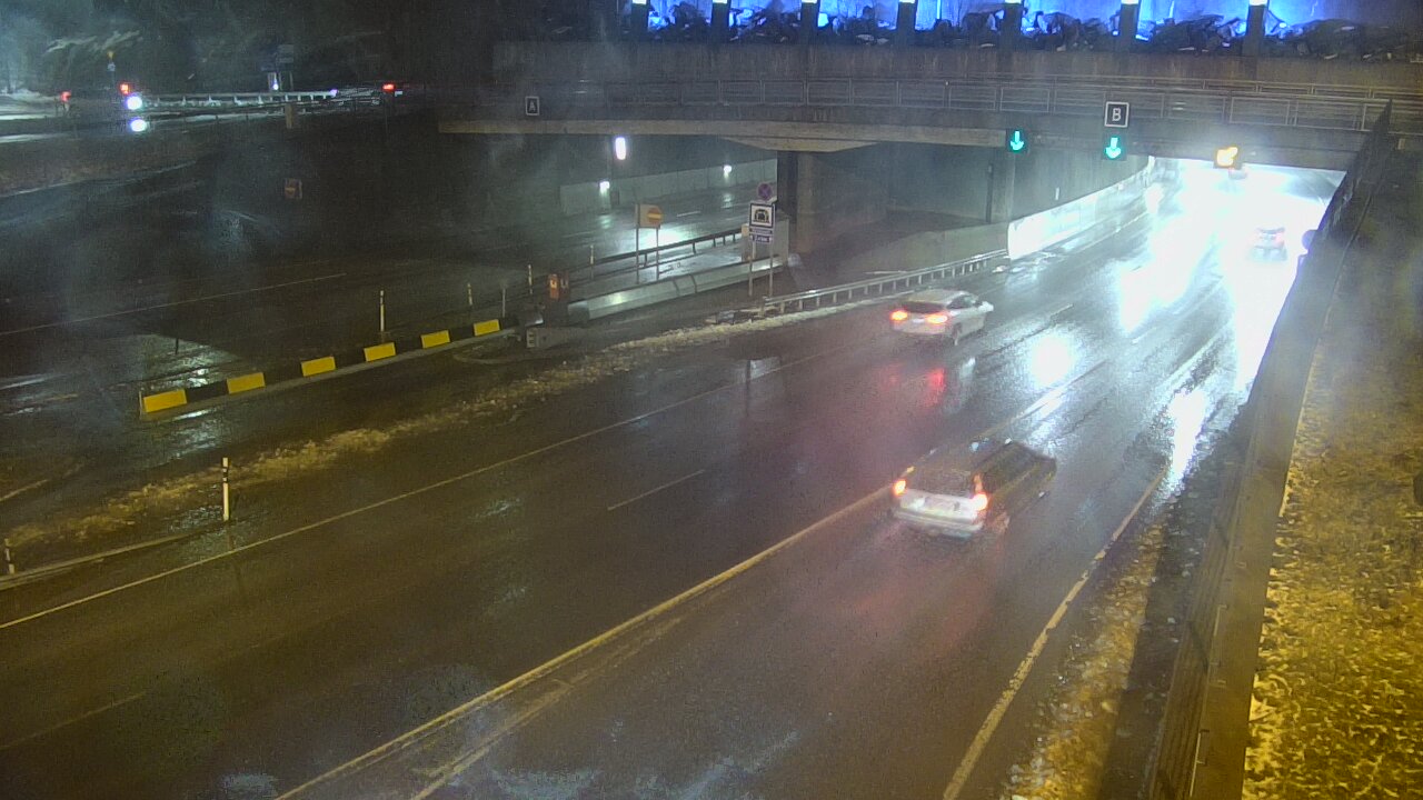 Weather Camera Image Väg 12 Tammerfors, Rantatunneli bom, öster, Tampere, Pirkanmaa