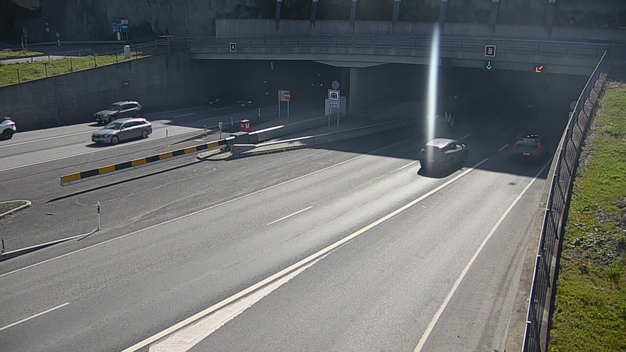 Kelikamerat Kuva Tie 12 Tampere, Rantatunneli puomi, itä, Tampere, Pirkanmaa