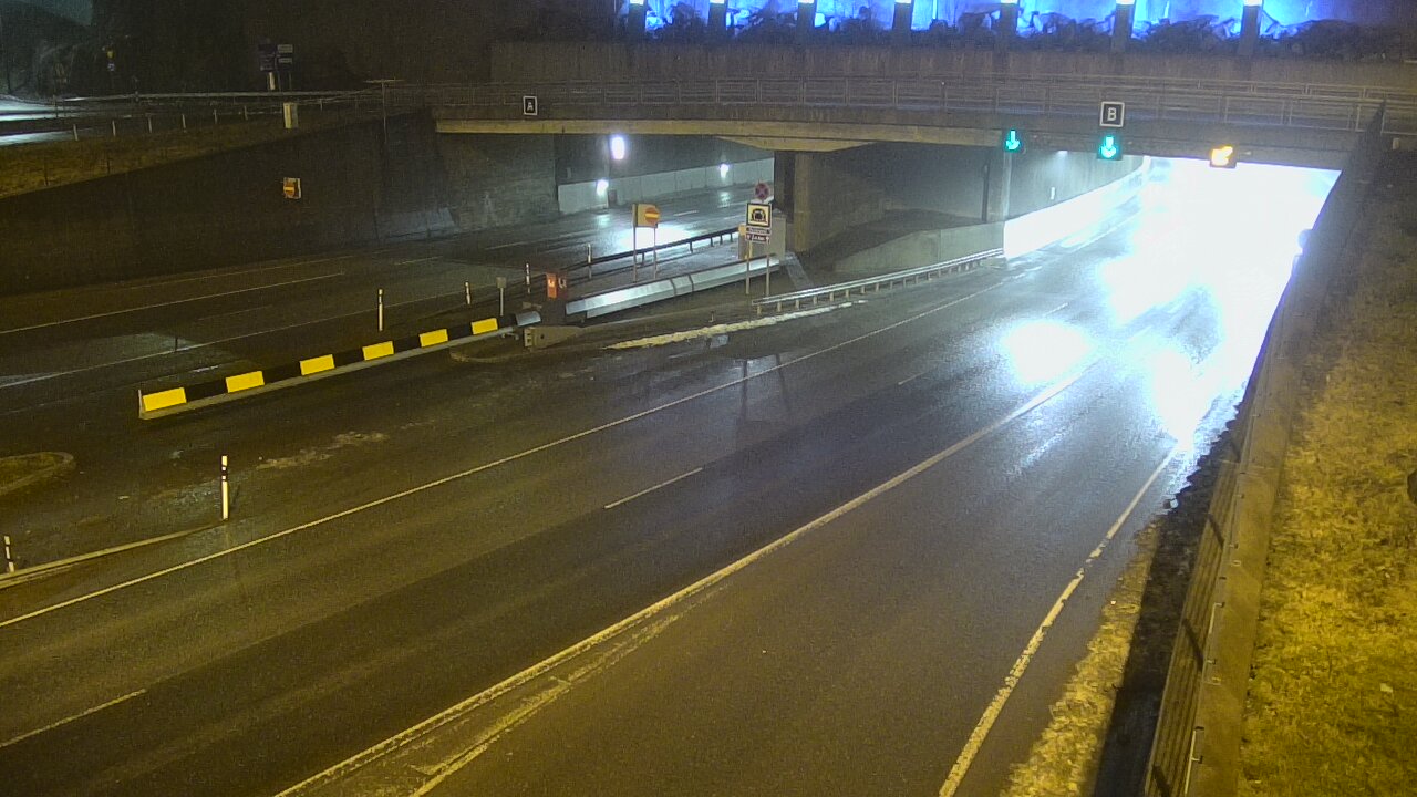 Weather Camera Image Väg 12 Tammerfors, Rantatunneli bom, öster, Tampere, Pirkanmaa