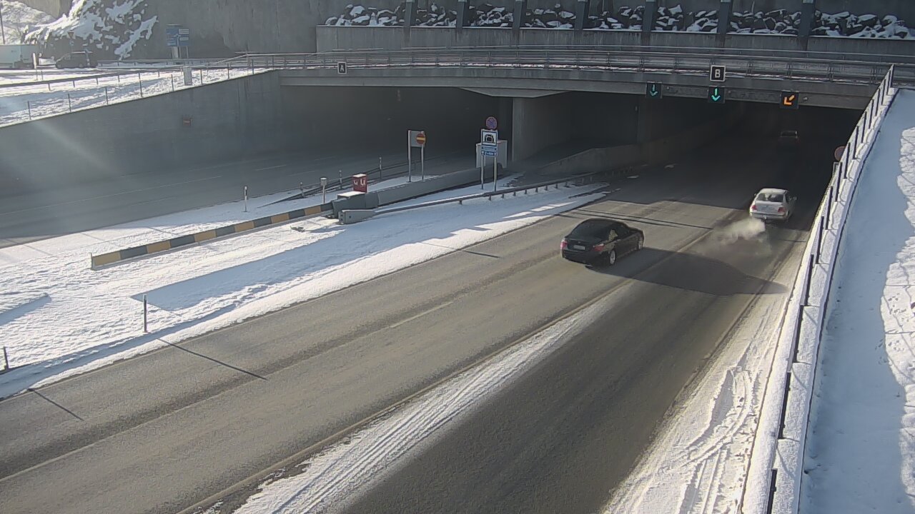 Weather Camera Image Väg 12 Tammerfors, Rantatunneli bom, öster, Tampere, Pirkanmaa