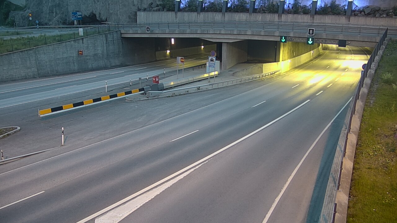 Kelikamerat Kuva Tie 12 Tampere, Rantatunneli puomi, itä, Tampere, Pirkanmaa