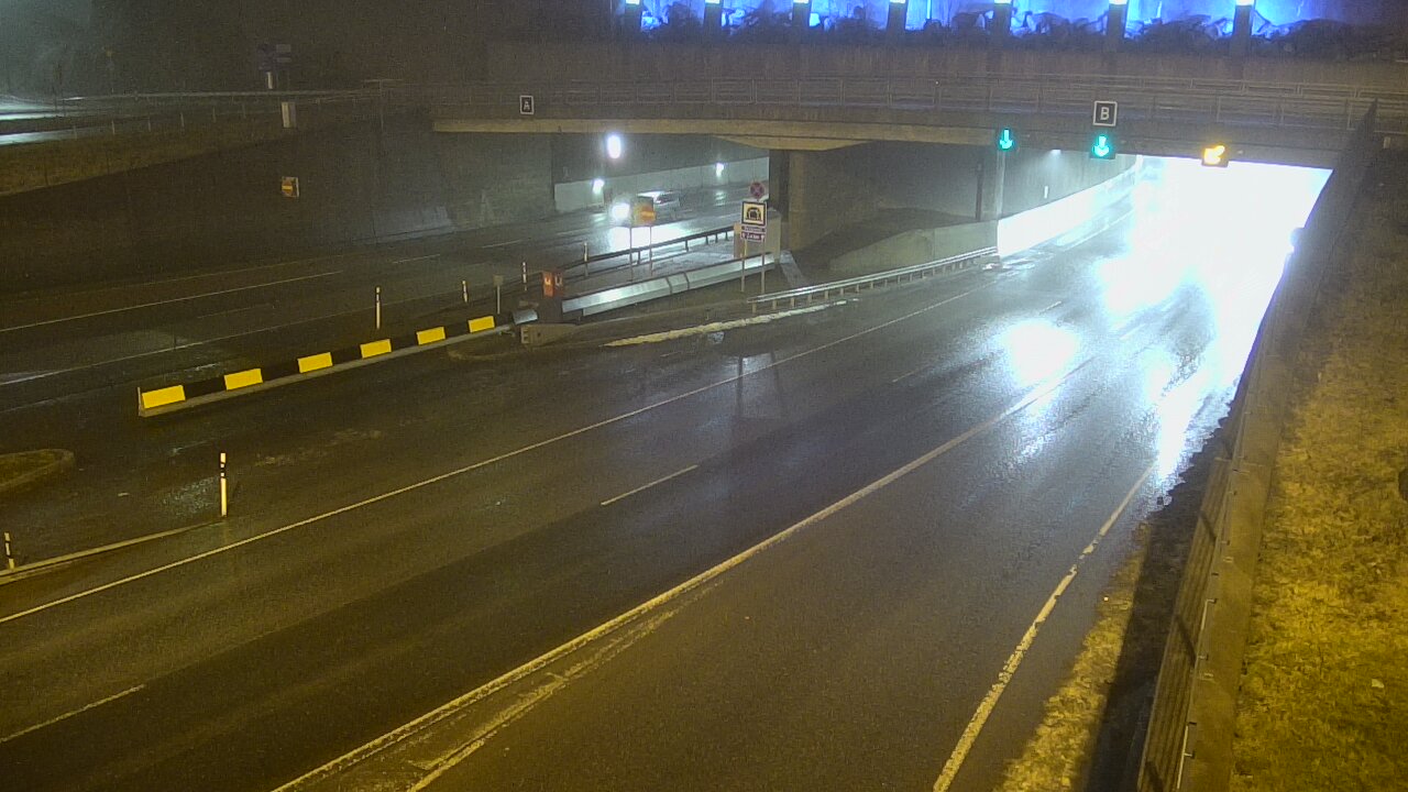 Weather Camera Image Väg 12 Tammerfors, Rantatunneli bom, öster, Tampere, Pirkanmaa