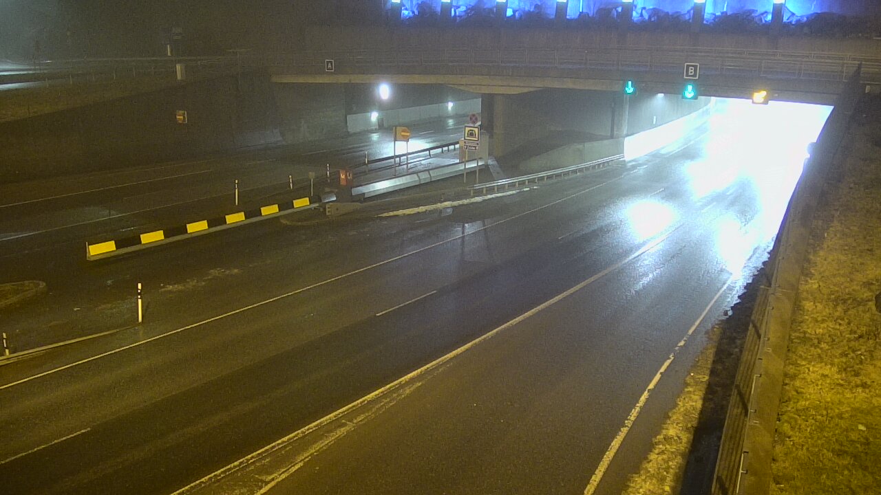 Weather Camera Image Väg 12 Tammerfors, Rantatunneli bom, öster, Tampere, Pirkanmaa