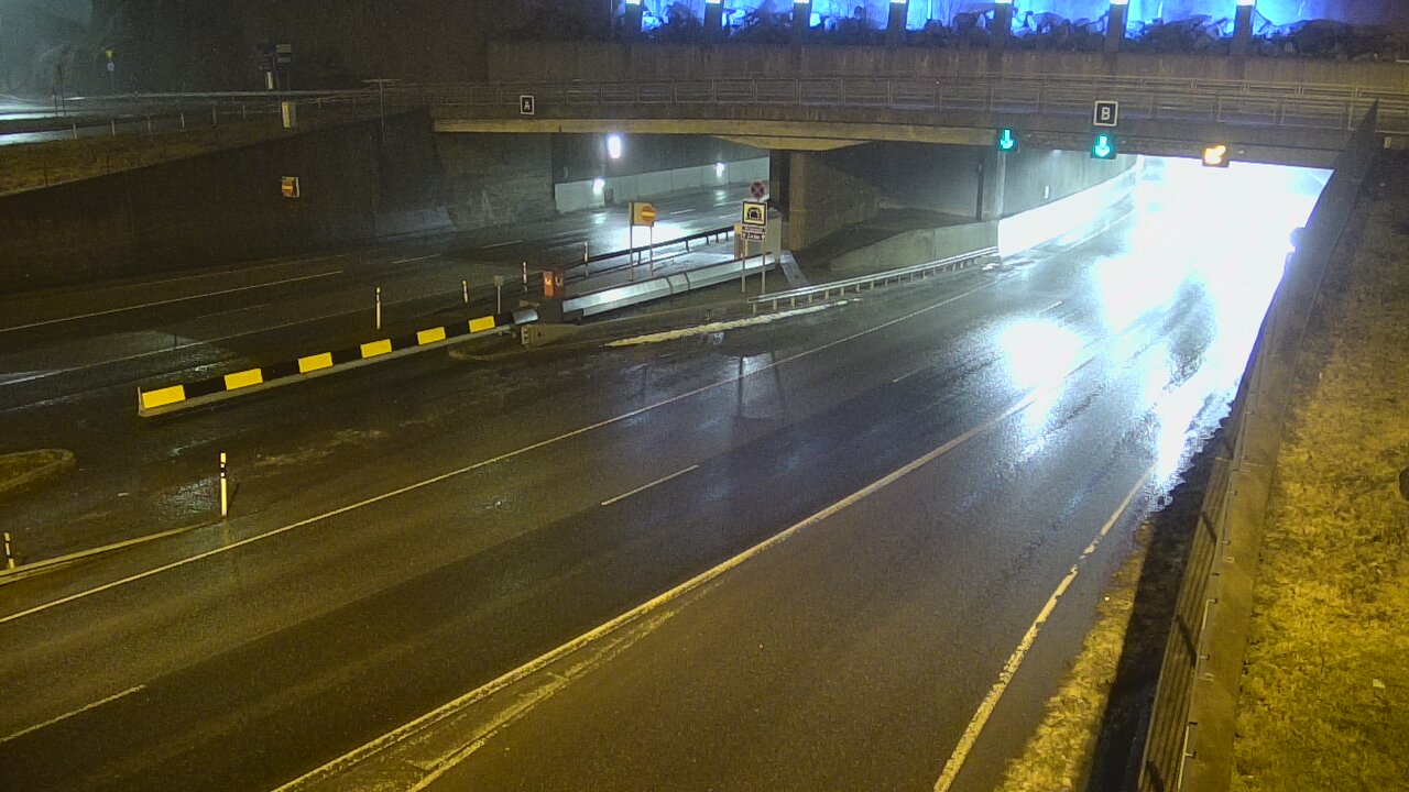 Weather Camera Image Väg 12 Tammerfors, Rantatunneli bom, öster, Tampere, Pirkanmaa