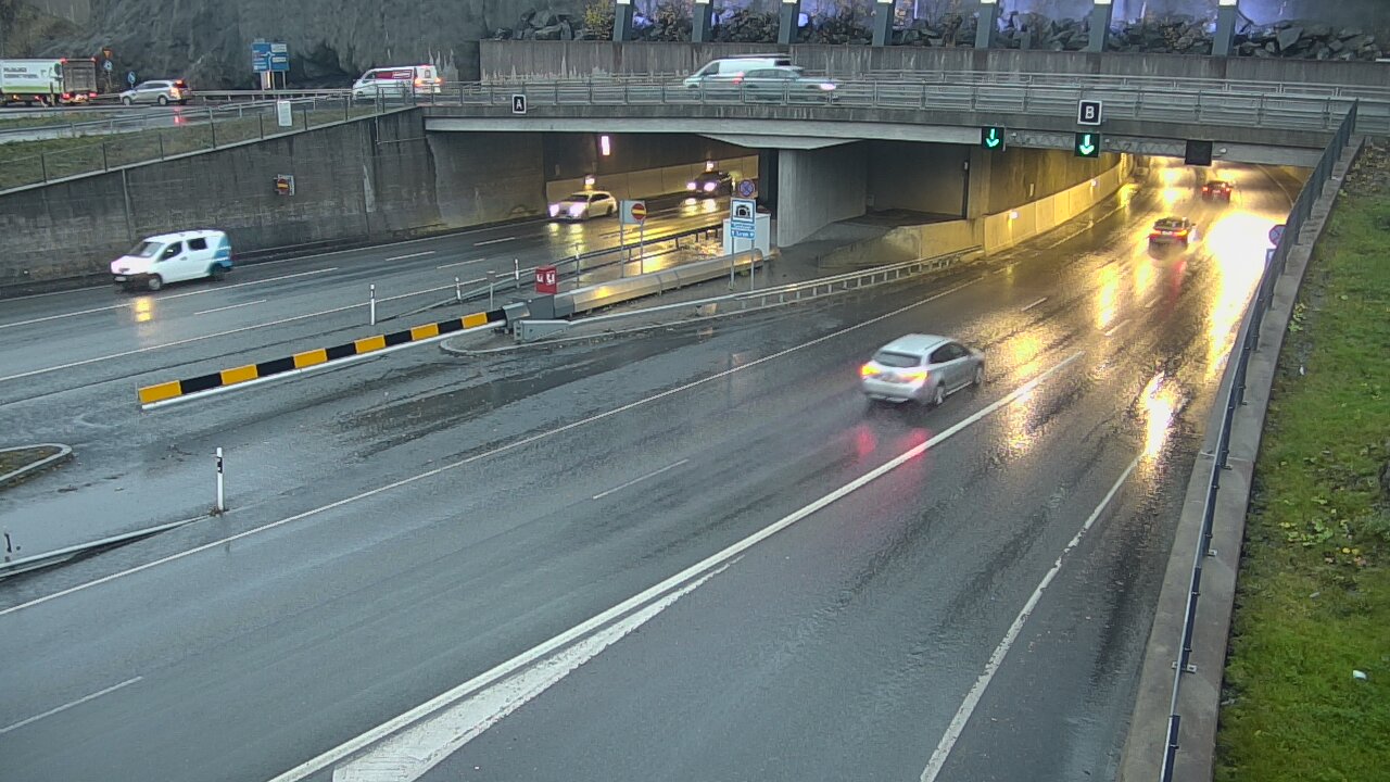 Kelikamerat Kuva Tie 12 Tampere, Rantatunneli puomi, itä, Tampere, Pirkanmaa