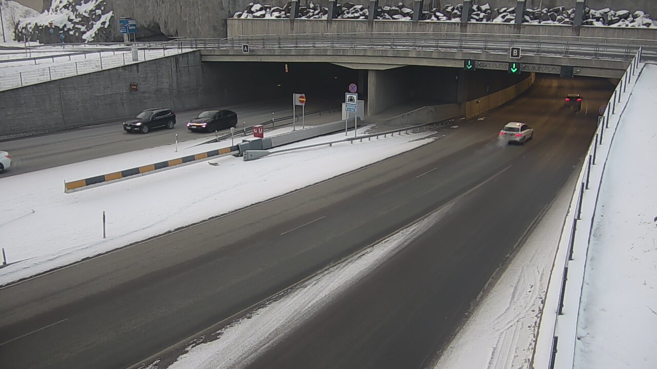 Weather Camera Image Väg 12 Tammerfors, Rantatunneli bom, öster, Tampere, Pirkanmaa