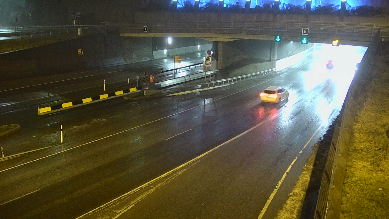 Weather Camera Image Väg 12 Tammerfors, Rantatunneli bom, öster, Tampere, Pirkanmaa