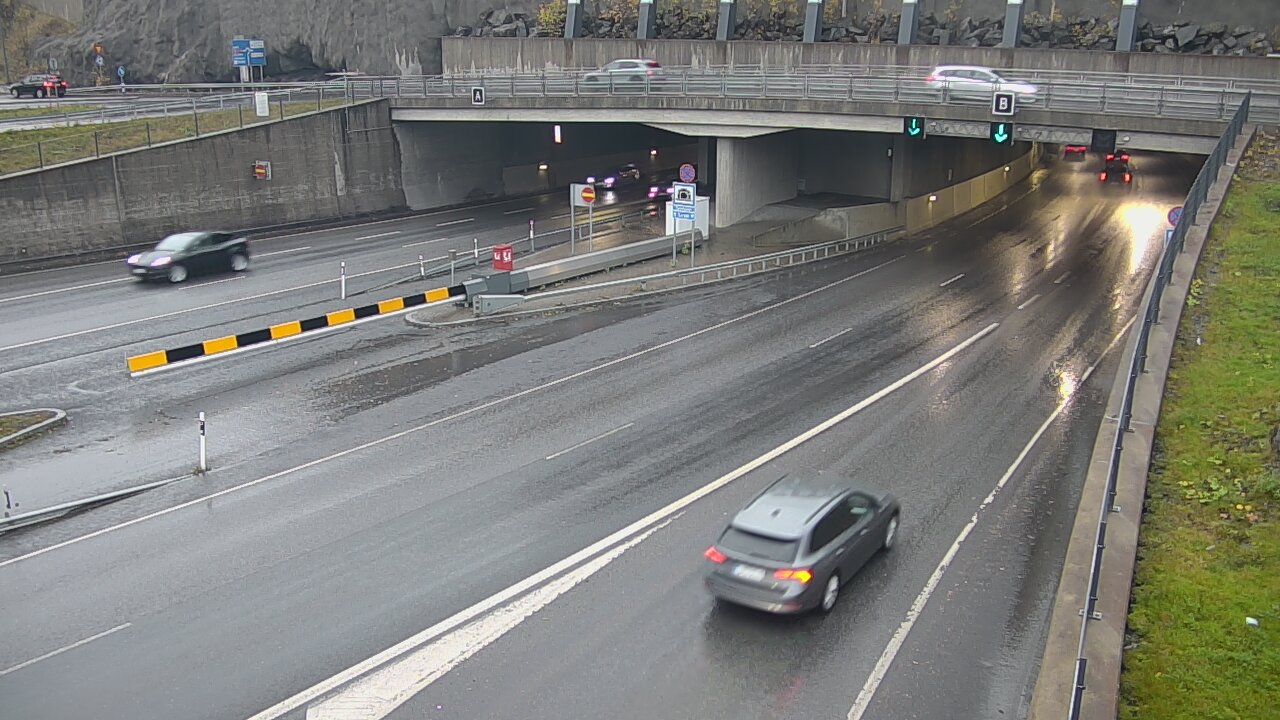 Kelikamerat Kuva Tie 12 Tampere, Rantatunneli puomi, itä, Tampere, Pirkanmaa