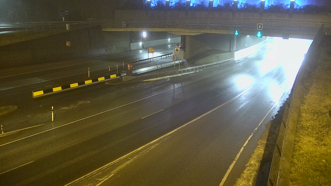 Weather Camera Image Väg 12 Tammerfors, Rantatunneli bom, öster, Tampere, Pirkanmaa