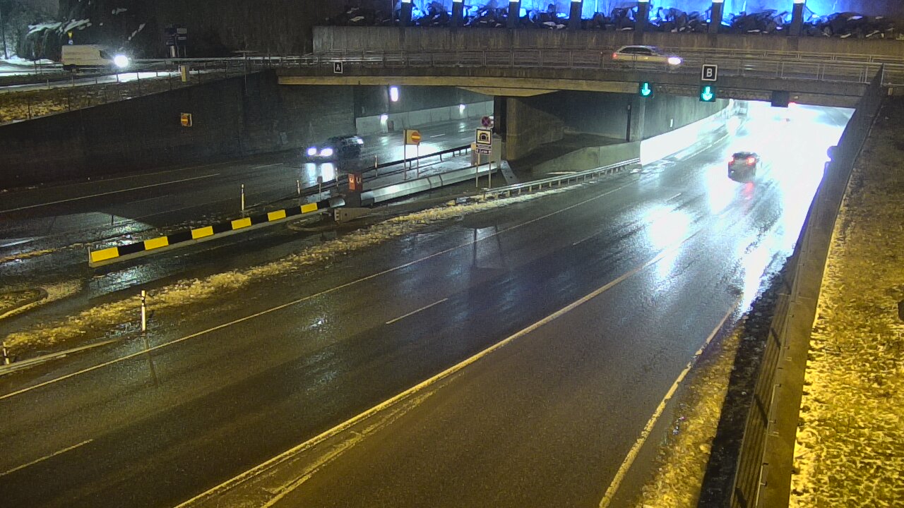 Weather Camera Image Väg 12 Tammerfors, Rantatunneli bom, öster, Tampere, Pirkanmaa