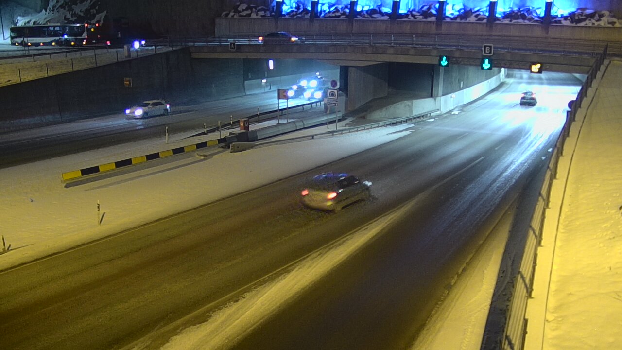 Weather Camera Image Väg 12 Tammerfors, Rantatunneli bom, öster, Tampere, Pirkanmaa