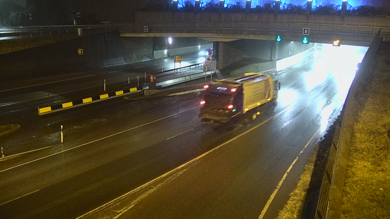 Weather Camera Image Väg 12 Tammerfors, Rantatunneli bom, öster, Tampere, Pirkanmaa