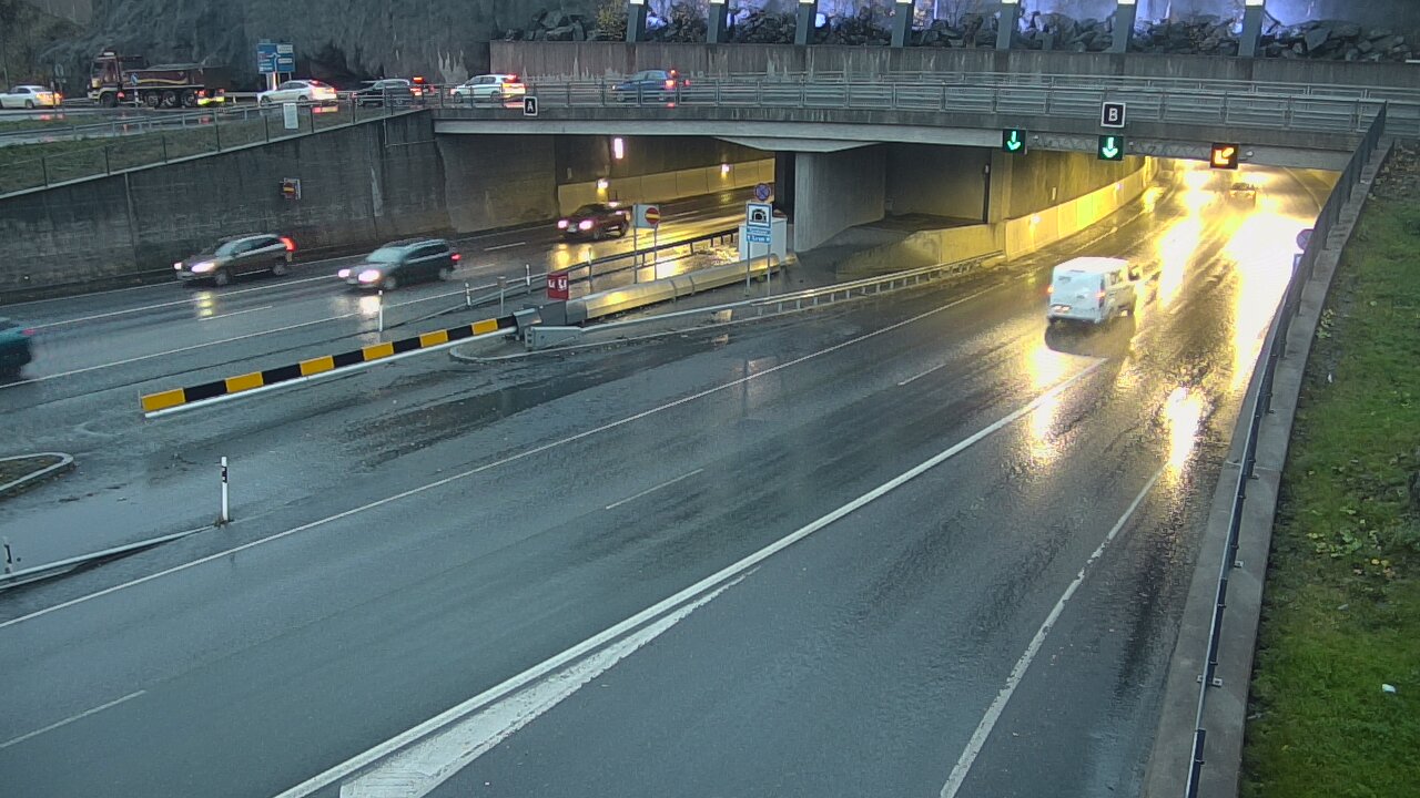 Kelikamerat Kuva Tie 12 Tampere, Rantatunneli puomi, itä, Tampere, Pirkanmaa