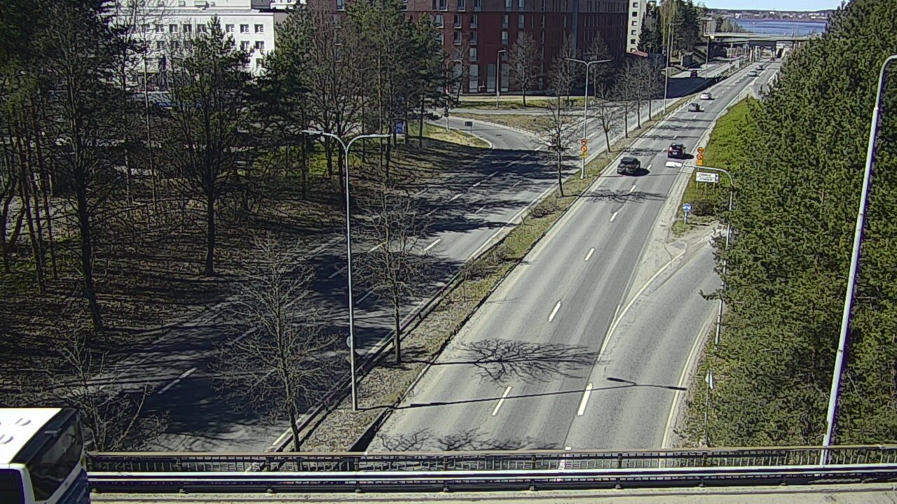 Weather Camera Image Väg 12 Tammerfors, Kalevan puistotie, Tampere, Pirkanmaa