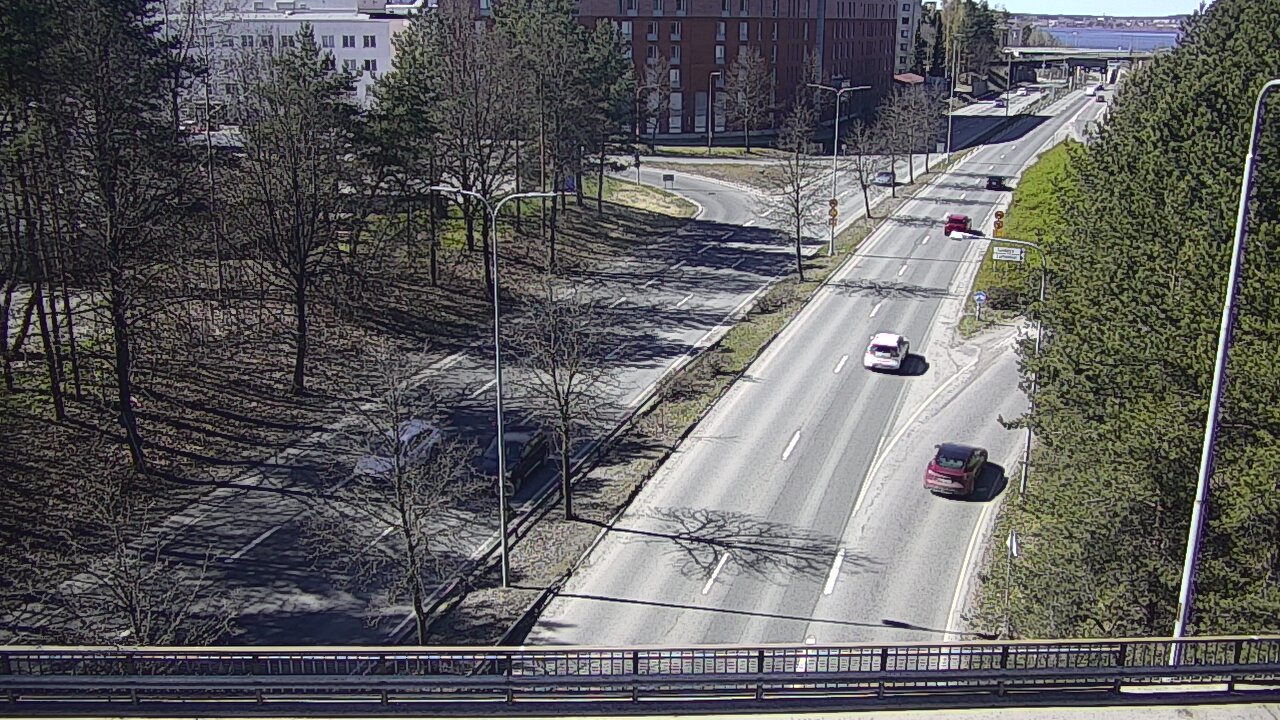 Weather Camera Image Väg 12 Tammerfors, Kalevan puistotie, Tampere, Pirkanmaa