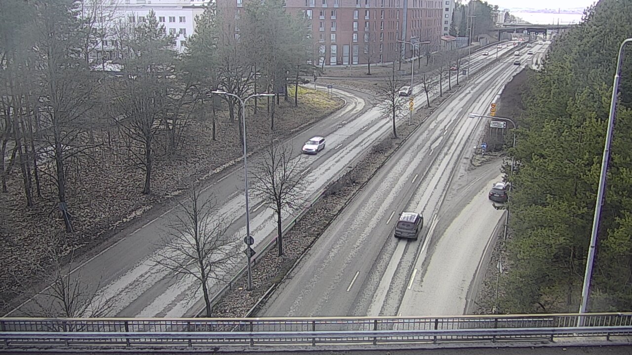Weather Camera Image Väg 12 Tammerfors, Kalevan puistotie, Tampere, Pirkanmaa