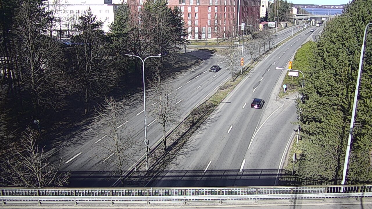 Weather Camera Image Väg 12 Tammerfors, Kalevan puistotie, Tampere, Pirkanmaa