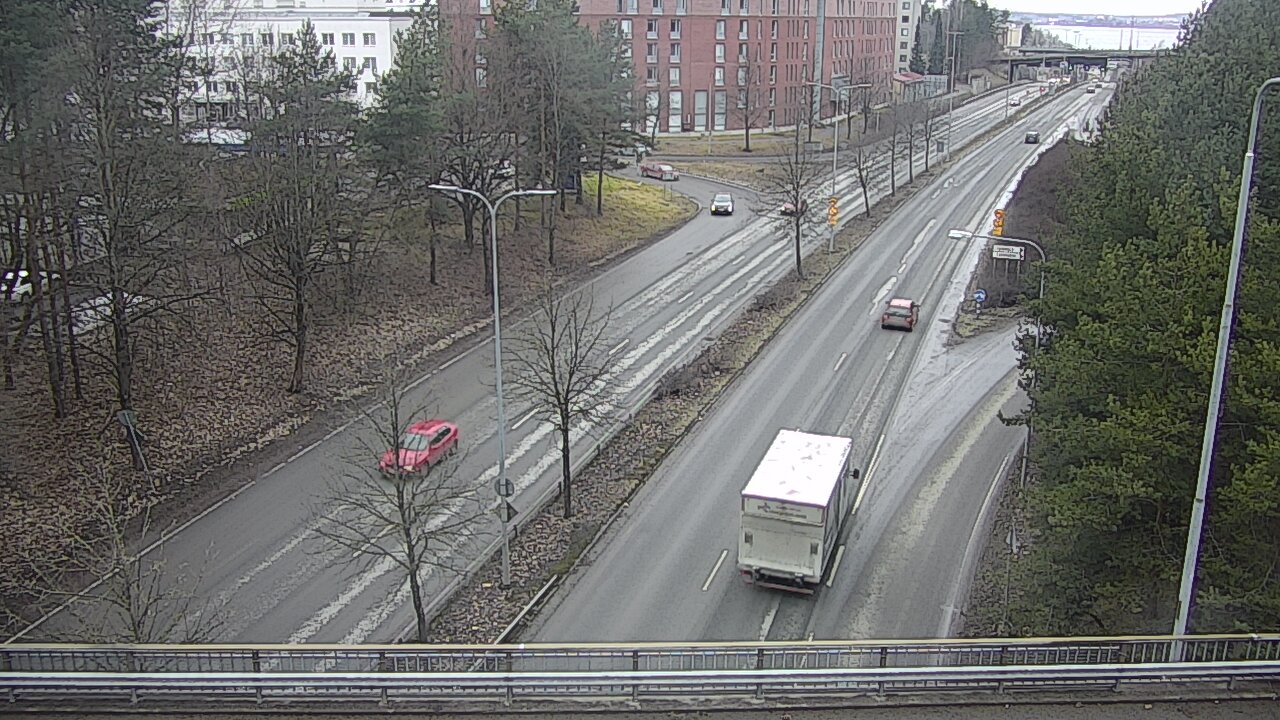 Weather Camera Image Väg 12 Tammerfors, Kalevan puistotie, Tampere, Pirkanmaa