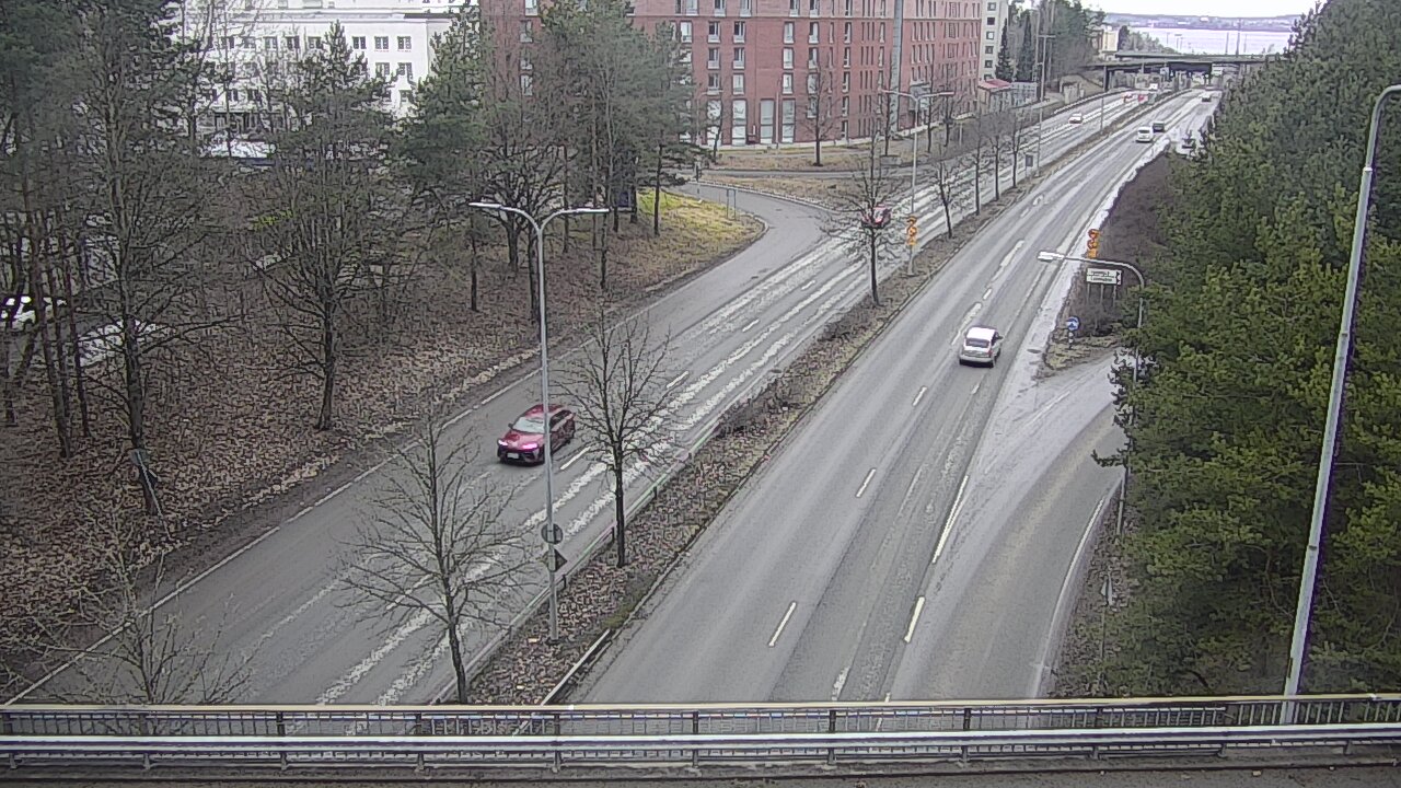 Weather Camera Image Väg 12 Tammerfors, Kalevan puistotie, Tampere, Pirkanmaa