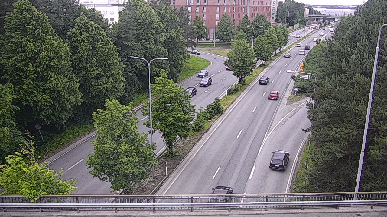 Weather Camera Image Väg 12 Tammerfors, Kalevan puistotie, Tampere, Pirkanmaa