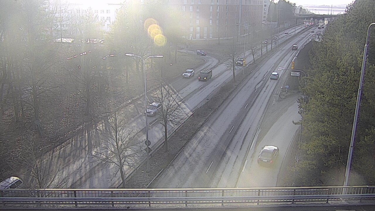 Weather Camera Image Väg 12 Tammerfors, Kalevan puistotie, Tampere, Pirkanmaa
