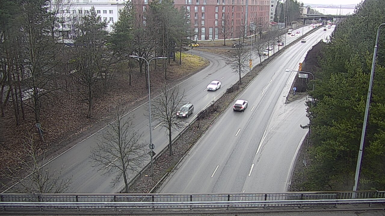 Weather Camera Image Väg 12 Tammerfors, Kalevan puistotie, Tampere, Pirkanmaa