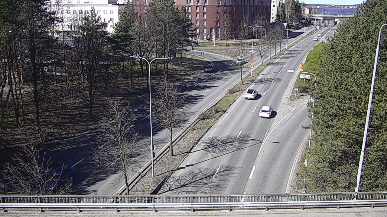 Weather Camera Image Väg 12 Tammerfors, Kalevan puistotie, Tampere, Pirkanmaa
