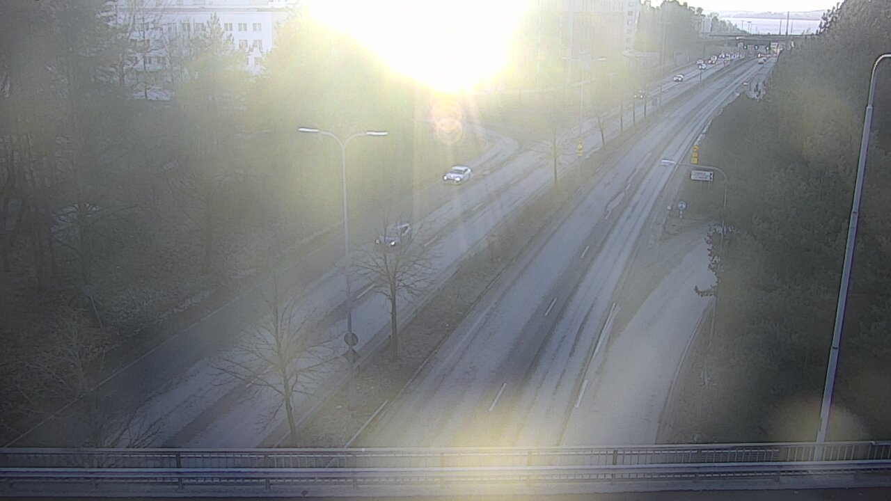 Weather Camera Image Väg 12 Tammerfors, Kalevan puistotie, Tampere, Pirkanmaa