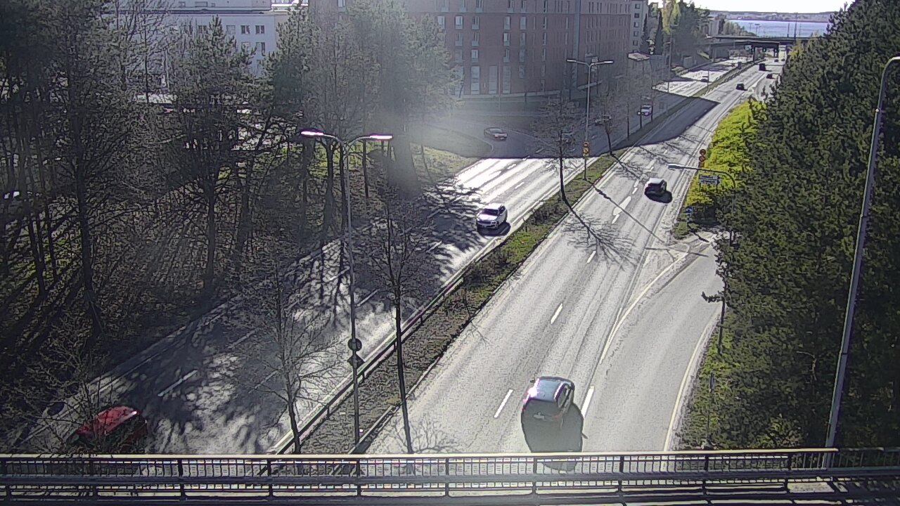 Weather Camera Image Väg 12 Tammerfors, Kalevan puistotie, Tampere, Pirkanmaa