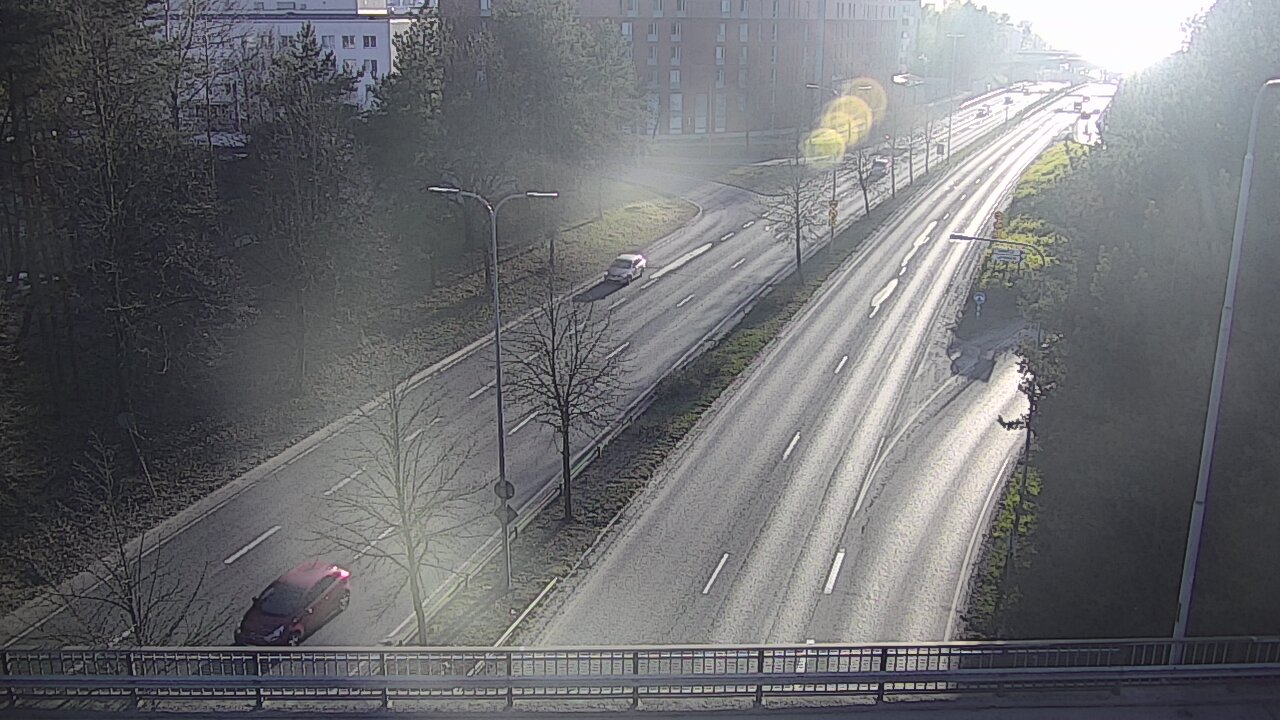 Weather Camera Image Väg 12 Tammerfors, Kalevan puistotie, Tampere, Pirkanmaa
