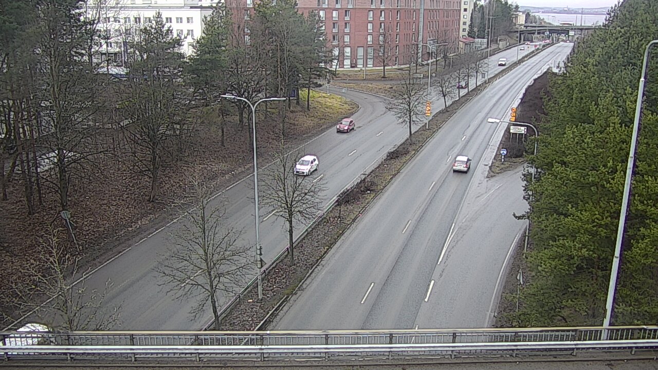 Weather Camera Image Väg 12 Tammerfors, Kalevan puistotie, Tampere, Pirkanmaa
