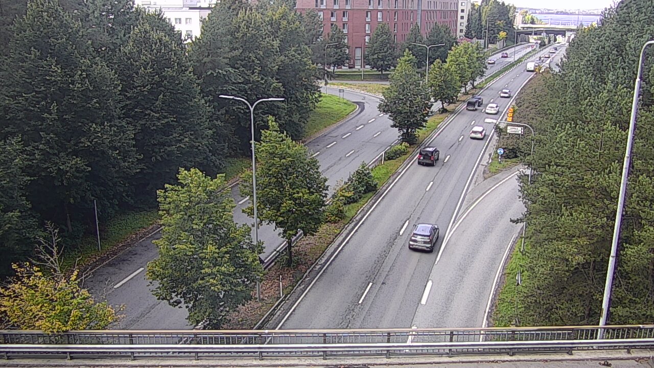 Weather Camera Image Road 12 Tampere, Kalevan puistotie, Tampere, Pirkanmaa