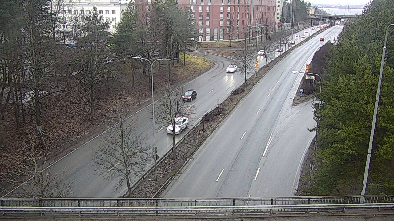 Weather Camera Image Väg 12 Tammerfors, Kalevan puistotie, Tampere, Pirkanmaa