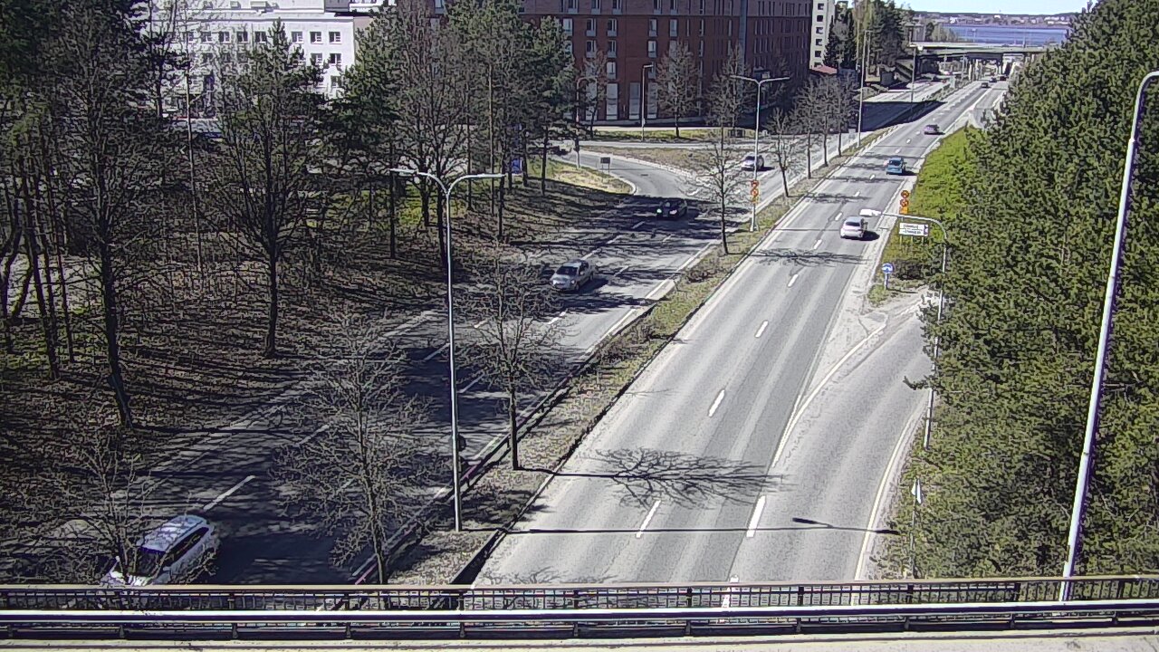 Weather Camera Image Väg 12 Tammerfors, Kalevan puistotie, Tampere, Pirkanmaa