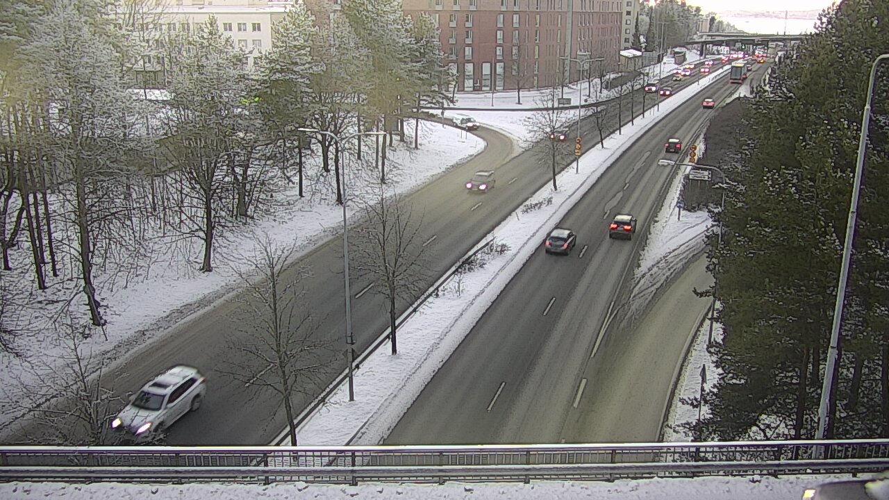 Weather Camera Image Väg 12 Tammerfors, Kalevan puistotie, Tampere, Pirkanmaa