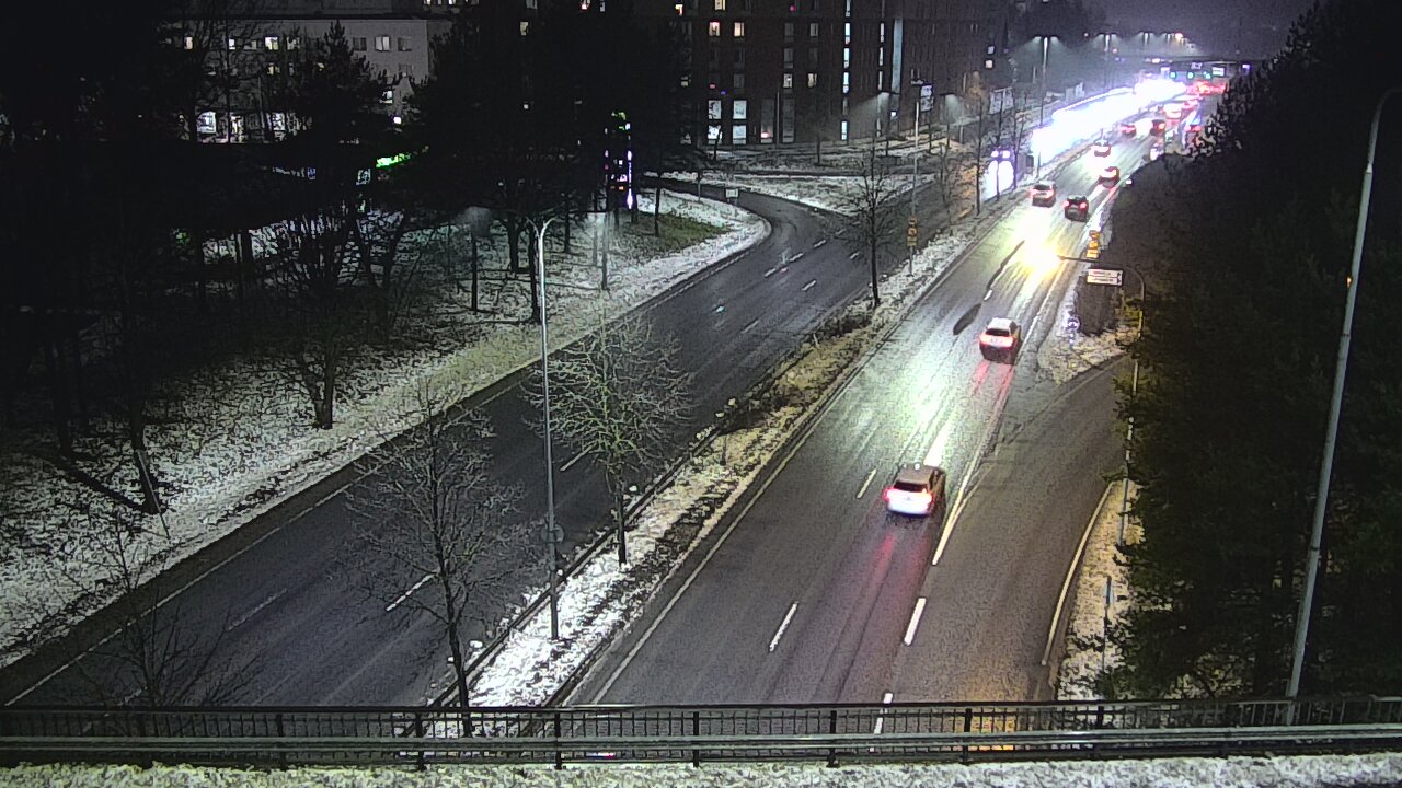 Weather Camera Image Väg 12 Tammerfors, Kalevan puistotie, Tampere, Pirkanmaa