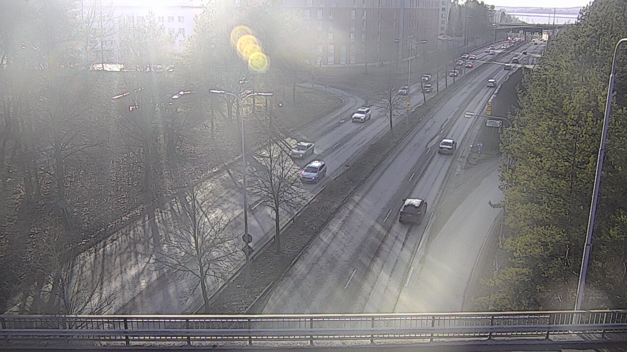 Weather Camera Image Väg 12 Tammerfors, Kalevan puistotie, Tampere, Pirkanmaa