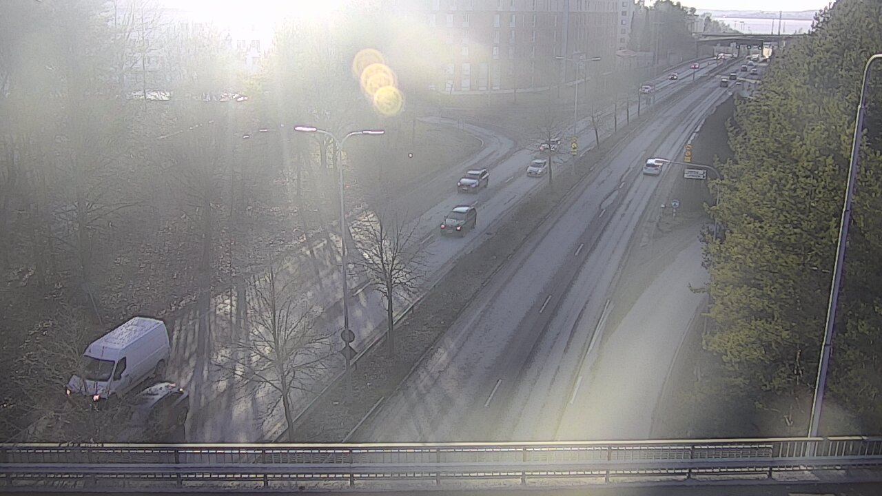 Weather Camera Image Väg 12 Tammerfors, Kalevan puistotie, Tampere, Pirkanmaa