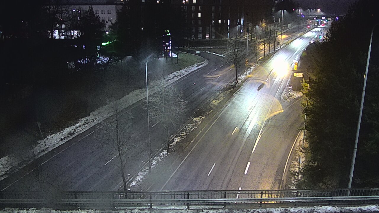 Weather Camera Image Väg 12 Tammerfors, Kalevan puistotie, Tampere, Pirkanmaa