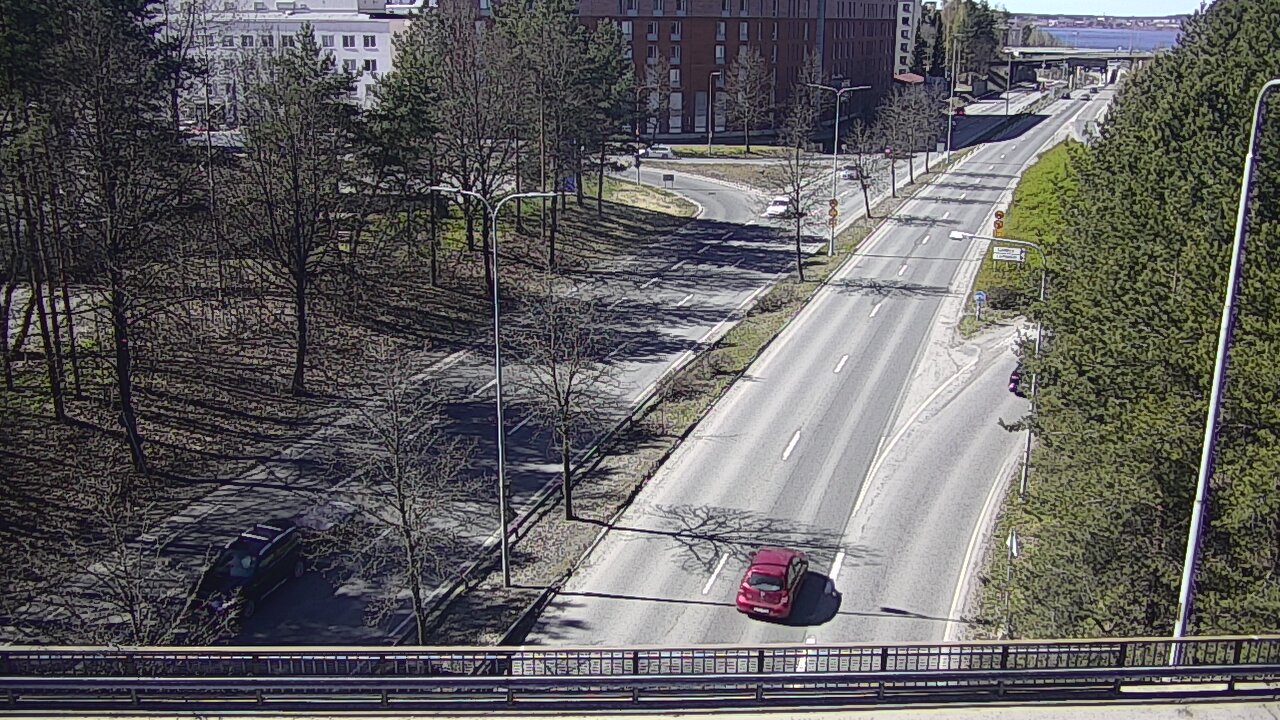 Weather Camera Image Väg 12 Tammerfors, Kalevan puistotie, Tampere, Pirkanmaa