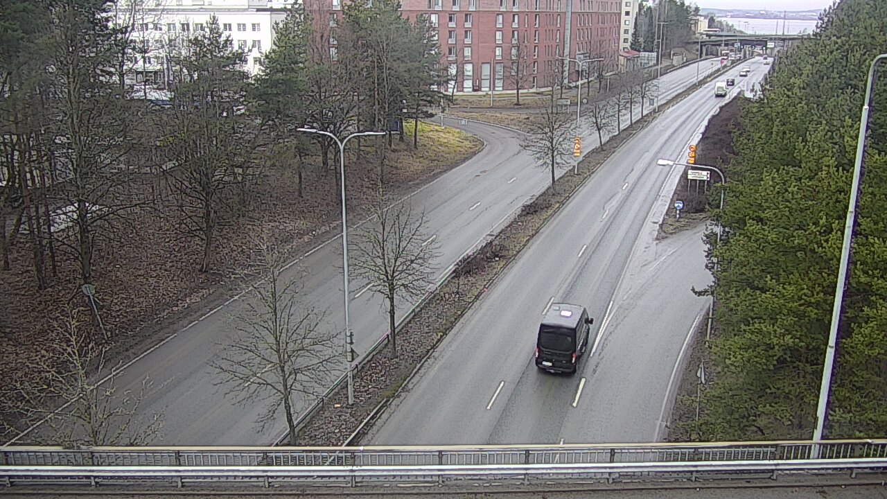 Weather Camera Image Väg 12 Tammerfors, Kalevan puistotie, Tampere, Pirkanmaa