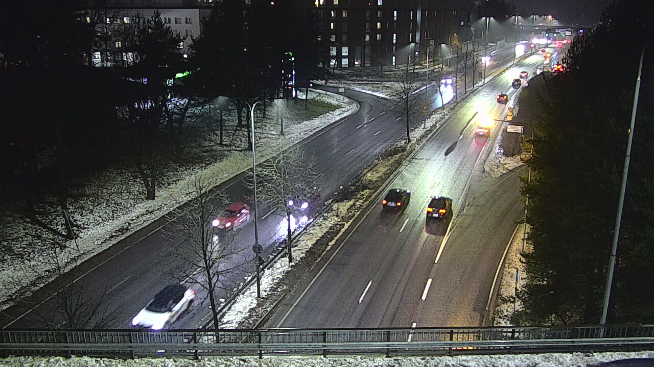Weather Camera Image Väg 12 Tammerfors, Kalevan puistotie, Tampere, Pirkanmaa