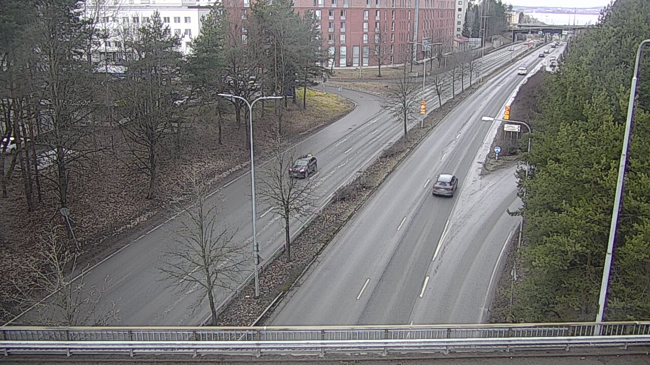 Weather Camera Image Väg 12 Tammerfors, Kalevan puistotie, Tampere, Pirkanmaa