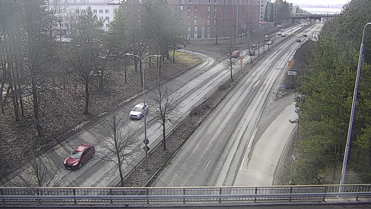Weather Camera Image Väg 12 Tammerfors, Kalevan puistotie, Tampere, Pirkanmaa