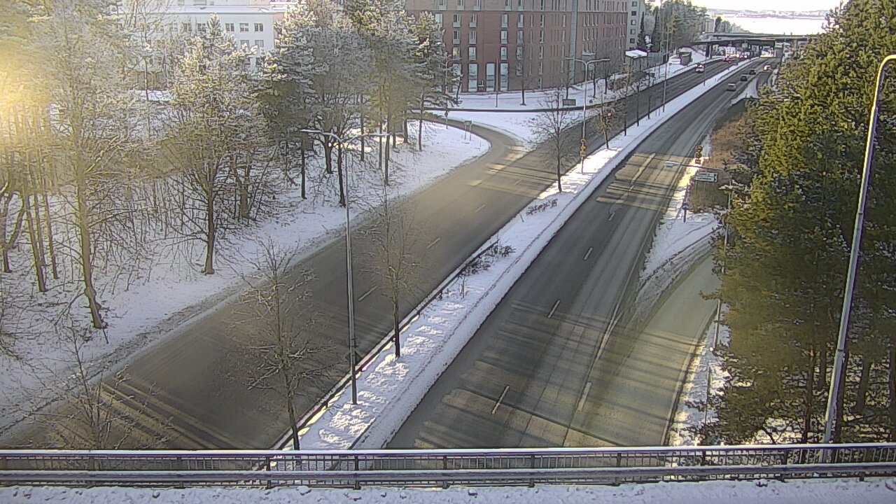 Weather Camera Image Väg 12 Tammerfors, Kalevan puistotie, Tampere, Pirkanmaa
