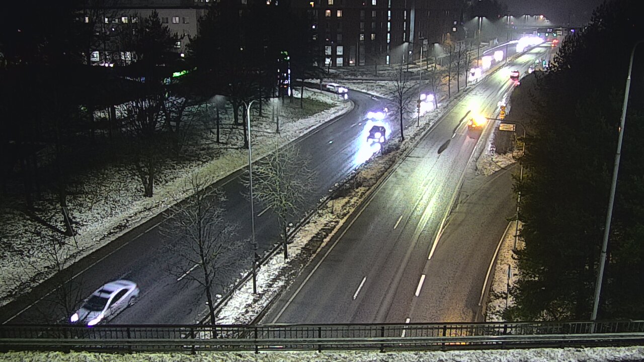 Weather Camera Image Väg 12 Tammerfors, Kalevan puistotie, Tampere, Pirkanmaa