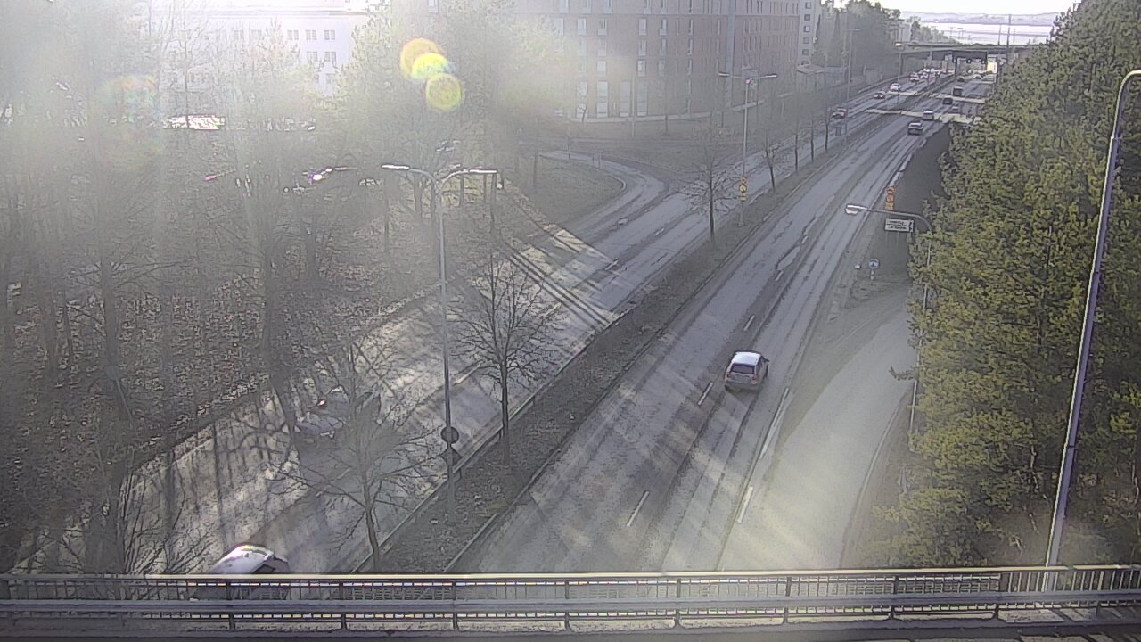 Weather Camera Image Väg 12 Tammerfors, Kalevan puistotie, Tampere, Pirkanmaa