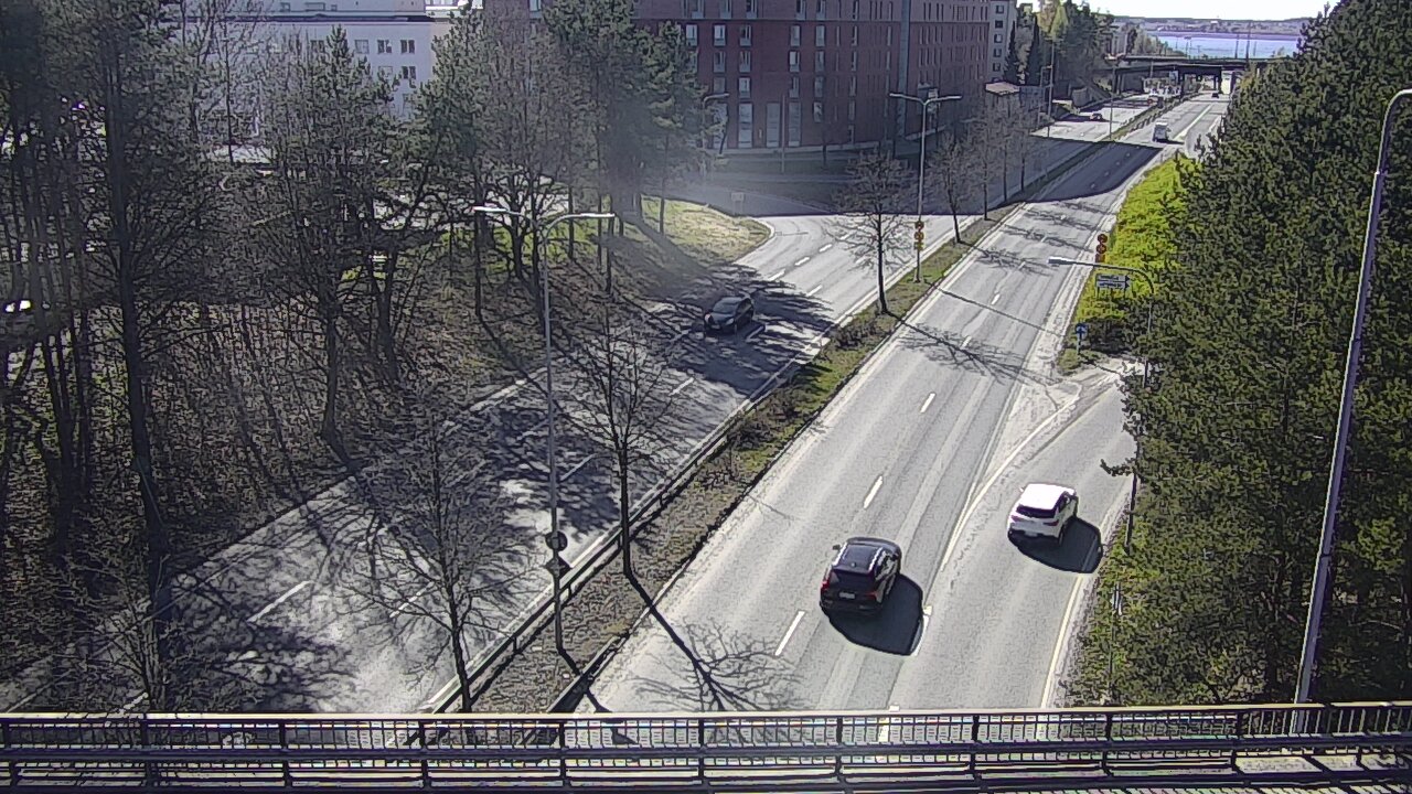 Weather Camera Image Väg 12 Tammerfors, Kalevan puistotie, Tampere, Pirkanmaa